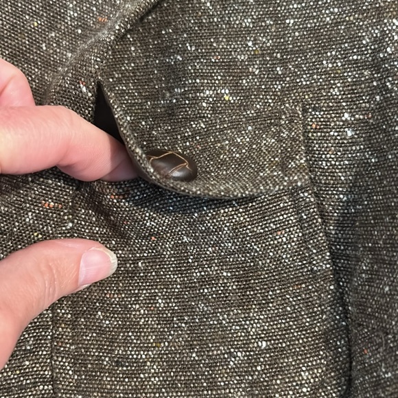 Perfect Condition Adorable Style & Co SzS Brown Tweed Blazer worn 1 time - Picture 3 of 10